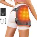 Hip Heating Pad for Hip Support Brace,Cordless Heated Hip Wrap with 10000mAh Battery and 3 Heating Modes for Lower Back,Thigh/Legs,Buttock,Portable Electric Heat Pad for Women Men