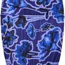 Women's Summer 2 Piece Beach Outfit Casual Sleeveless Pleated Cropped Tank Top High Waisted Maxi Skirt Set (Medium, Navy)