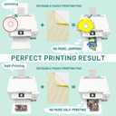 KASYU DTF Transfer Film, 50 Sheets 8.5"*11" DTF Paper for All Inkjet Printers,DTF Film for Dark Garments,Upgraded Premium Direct to Film for All Fabrics