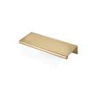 khtumeware 10 Pack 3 inch(76mm) Hole Center Champagne Bronze Finger Edge Pull Solid Zinc Drawer Pull Hidden Edge Treatment Hardware Honey Bronze Finger Pull Kitchen Drawer Hardware