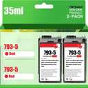 Compatible SL-793-5 Ink Cartridge Red 35ml Replacement for Pitney Bowes 793-5 Ink Cartridge for DM100, DM200 and SendPro C and SendPro+ (2 Red)