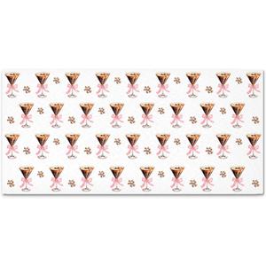 Preppy Espresso Martini Beach Towels Oversized 30x60 Inch, Girly Coquette Bow Cocktail Lightweight Towel Blanket Gifts for Espresso Martini Party Favor Pool Travel Swimming Camping Women Girls