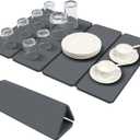 Large Stone Drying Mat for Kitchen Counter, HQAUT Quick Dry Stone Dish Drying Mat, Super Absorbent Diatomaceous Earth Drying Pad, Foldable, Easy to Clean (2416") (23.2" x 15.7")