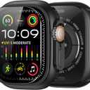 amBand Metal Case Screen Protector Cover for Apple Watch Ultra 2/Ultra 49mm, W3 Rugged Bumper Thin Frame + 9H Tempered Glass Film + Ceramic-Like Back Cover, [Stylish] [Waterproof], Matte Black