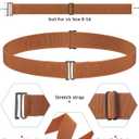 SATINIOR 2/3/4 Pack Women Elastic Stretch Belt Invisible Sweater Tuck Belts with Flat Buckle for Jeans Pants Dresses (Black White Grey Brown)