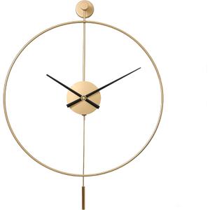 SHISEDECO Classical Large Modern Minimalist Pendulum Wall Clock 24" Gold