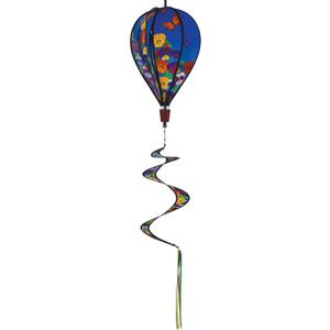 In the Breeze 0988 Spring Pansies Hot Air Balloon Wind Spinner-Outdoor Hanging Decoration