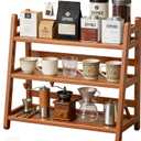 Mug Holder Coffee Cup Holder Bamboo Mug Rack Coffee Mug Tree Spice Rack Mug Shelf for Countertop