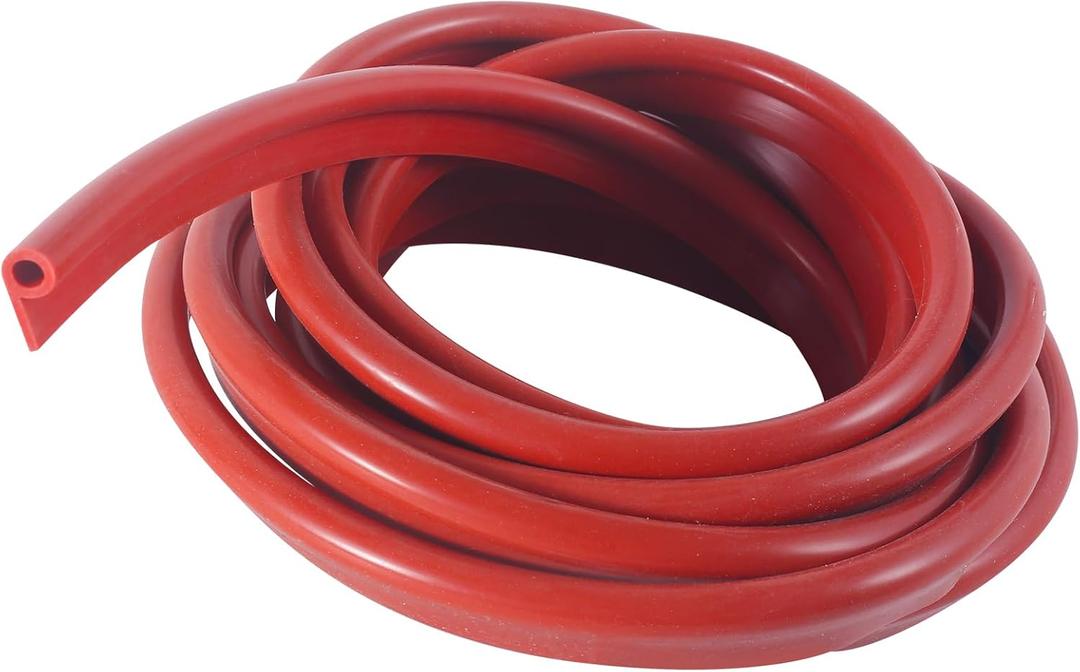 13FT High-Temperature P-Type Silicone Gasket Seal,7/16" x 7/8" Smoker Door Seal Replacement for BBQ Grills, Ovens & Smokers, Heat Resistant Up to 500F (260C), Rubber Weatherstrip Gasket