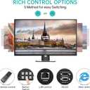 MT-VIKI 4K HDMI Matrix Switch 8X8 w/Web GUI & Audio Extraction w/Remote, 4K@30Hz, Rack Mount Switcher & Splitter, EDID, RS232, LAN Port, APP, Fit 1U 19'' Rack for Conference Room, Church, Bar