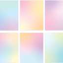 Pastel Gradient Paper Stationery, Aesthetic Paper 8.5 x 11 Inches, 60 Sheets, Colorful Writing Paper, Pretty Stationary Paper, Decorative Scrapbook Paper