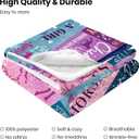 Horse Gifts for Girls Women, Soft Flannel Horse Throw Blanket, Just A Girl Who Loves Horses Blanket, Birthday for Horses Lovers, 80" x 60"