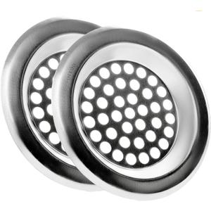 OFXDD Shower Drain Cover Hair Catcher 3", Metal Strainer Sink, Pop Up Drain Protector, Drain Catcher Shower, Drain Cover (Pack of 2)