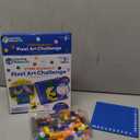 Learning Resources STEM Explorers Pixel Art Challenge - Math Puzzles, Pattern Blocks, Creativity for Kids Sensory Bin, Arts and Crafts, Math Manipulatives, Building Toys, Montessori (Medium)
