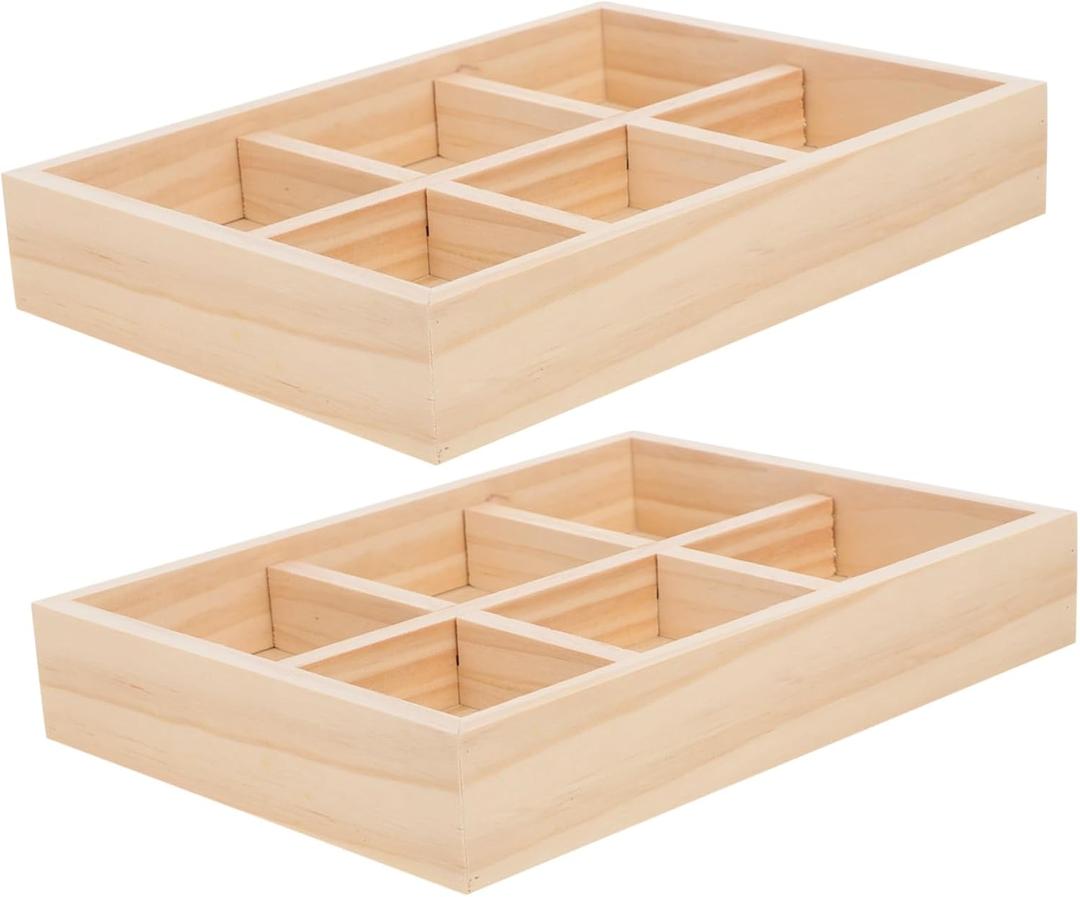 Cabilock Rustic Wooden Serving Tray 7.87X5.90 Inch Multi-Purpose Pallet for Snacks Vegetables Jewelry Organizer and Dip Platter for Parties and Daily Use