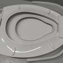Elongated Toilet Seat with Built in Potty Training Seat, Potty Training Toilet Seat for Toddlers, Magnetic Kids Seat and Cover, Slow Close and Never Loosen, Fits both Adult and Child, White, 19"