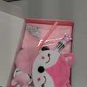 WIEWUSCH Gifts for 6 7 8 9 Year Old Girls, Diary with Lock for Girls - Journal Kit for Girls with Bookmarks Sticky Notes Pom Pom Pen Fuzzy Notebook (Fox Diary,Pink)