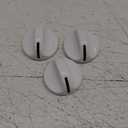 BlueStars Upgraded 131965300 Dryer Timer Knob Replacement Part - Compatible with Frigidaire Electrolux Dryers - Replaces 131666601 131666604 131666606 - PACK OF 3