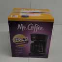 Mr. Coffee 12-Cup Programmable Coffee Maker Black: Drip Machine, Dishwasher-Safe, Electric, Paper Filter