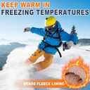 FZ FANTASTIC ZONE Winter Waterproof Ski Snow Gloves for Men Women,Warm Touchscreen Gloves for Cold Weather Driving Run Gift (L)