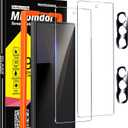 2 x Milomdoi 9 in 1 Screen Protector for Samsung Galaxy Z Fold 7, 3 Inside Flexible Film + 3 Front Tempered Glass + 3 Camera Lens Protector Accessories with Installation Frame