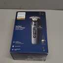 Philips Norelco Shaver i9000, Wet & Dry Electric Shaver, Taubenblau, SenseIQ Technology, Triple Lift & Cut System, 360 Rotating Dual SteelPrecision Precision Blades, Beard Styler, Model X9001/91 (i9000 + QCP & Trimmer, Gray)