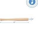 Wood Baseball bat 12 Inch Pack of 2 Unfinished Mini Wood Baseball Bat, Small Bat, Party Decor, Bedroom, Crafts, by Woodpeckers