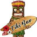 Briwooody Tiki Bar Sign Hawaiian Luau Party Decoration with Surfboard Tropical Hibiscus 17.7 Inch Foldable Tiki Decor for Home Bar Aloha Decoration Outdoor Housewarming Summer Pool Birthday Party, 17.72 x 15.55 x 0.28 inches