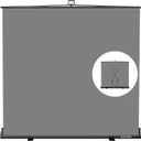 Wider Style RAUBAY 78.7 x 82.7in Large Collapsible Gray Backdrop Screen Portable Retractable Panel Photo Gray Background with Stand for Video Conference, Photographic Studio, Streaming (Grey)