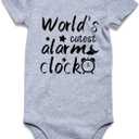 BFUSTYLE Baby Boy Girl Funny Romper Infant Bodysuit 0-18 Months (Gray)