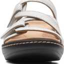 Clarks Women's Merliah Coral Heeled Sandal (9 Narrow, White)