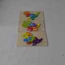 Wooden Dinosaur Puzzles for Toddlers 2-4, 3-Pack Montessori Toys for 3 Year Old, Montessori Toys for 3 Year Old, Toddler Learning Toys for Ages 2-4, Ideal Gifts for Boys and Girls 2 3 4 5