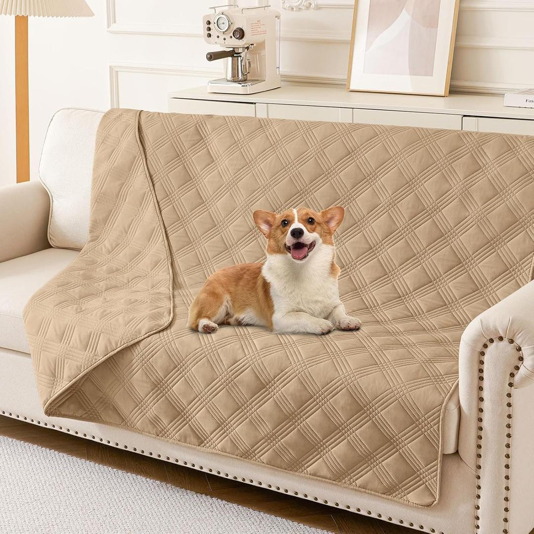 Waterproof Dog Blanket, Reversible Pet Bed Blanket, Soft Sofa Couch Cover for Dogs Washable, Waterproof Pet Couch Covers for Sofa Puppy Cats Furniture Protector(52"x82")