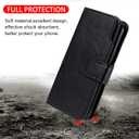 Asuwish Phone Case for Samsung Galaxy S21 FE 5G Wallet Cover With Tempered Glass Screen Protector Flip Credit Card Holder Slot Stand Purse Cell S 21 EF S21FE5G UW S21FE 21S G5 6.4 inch Women Men Black