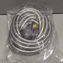Stainless Steel Garden Hose 25ft Heavy Duty Metal Water Hoses with 10 Function Water Hose Nozzles for Yard Outdoor