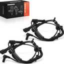 A-Premium 2PC Set Front ABS Wheel Speed Sensor Compatible with 2006 2007 2008 2009 Ford F250 F350 Super Duty [4WD] 2005-2010 - Front Driver and Passenger Side, Replace# 5C3Z2C204BA, 6C3Z2C204BA