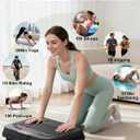 Vibration Plate Exercise Machine, Shake Plate, Vibration Plate for Lymphatic Drainage & Weight Loss, 250 Speed Levels, 400 Lbs Capacity Whole Body Vibrating Plate Workout with Fitness Resistance Band