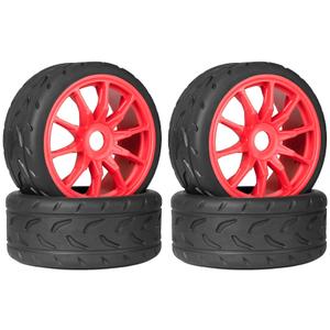 On Road Tire Tyre 17mm Wheel Rims for Arrma 1/7 Infraction Felony FS Racing Model GT RC Car Upgrade On Road Tyre 4Pcs One Set