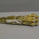 Hanging Christmas Snowflake Lights, 30 Large Golden Snowflake with 240 Warm White LEDs Twinkle for Indoor Outdoor Decorations