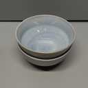 Gibson Elite Hailstone 16 Piece Stoneware Reactive Glaze (Service for 4) Ceramic Plates and Bowls Dinnerware Set - Moon Blue (Hailstone (Hailstone Tropical Green))