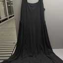 OFEEFAN Summer Dresses for Women Square Neck Corset A Line Maxi Dress Ruffle Ruched Waist Flowy Outfits, SIze XL
