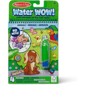 Melissa & Doug On the Go Water Wow! Reusable Water-Reveal Activity Pad - Animals - FSC Certified