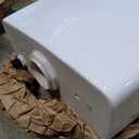 TOTO Drake Two-Piece Elongated 1.6 GPF Universal Height TORNADO FLUSH Toilet with CEFIONTECT, Cotton White - CST776CSFG#01