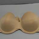 MELENECA Women's Stay Put Padded Cup with Lift Underwire Push Up Strapless Bras (36DD, Almond)