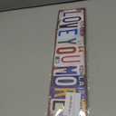 Love You More Wall Decor, Metal Tin Sign vintage wall decor, Above Door home signs for Home Bar Coffee Wedding Gift 6 x 4 Inches, One Size