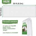 Plant Covers Freeze Protection 10 ft x 30 ft Floating Row Cover 0.9oz/yd Garden Fabric Plant Cover for Winter Frost/Sun Pest Protection (10FT X 30FT)