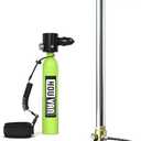 HOUVAN Mini Scuba Tank 0.5L Diving Tank with DOT Certification Up to Support 10 Minutes Underwater Breathing Reusable Backup Tanks for Underwater Shooting and Rescue Operations