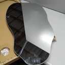 TRAHOME 32'' x 18'' Irregular Asymmetrical Wall Mirror for Living Room Bathroom Entryway, Modern Decorative Mirror Hanging