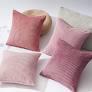Topfinel Pink Throw Pillows Covers 18x18 Inch Set of 4PACK,Farmhouse Corduroy Decorative Cushion Case,Valentine's Day Pillow Case for Bedroom Couch Sofa Living Room,Spring Home Decor