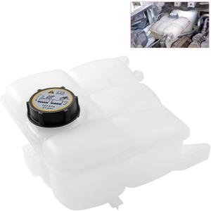 Engine Coolant Reservoir Radiator Tank, Expansion Tank with Cap, Compatible with Ford Vehicle C-Max 2013-2018, Escape 2013-2016, Focus 2012-2018, Transit Connect 2014-2016, Replace# 603-382